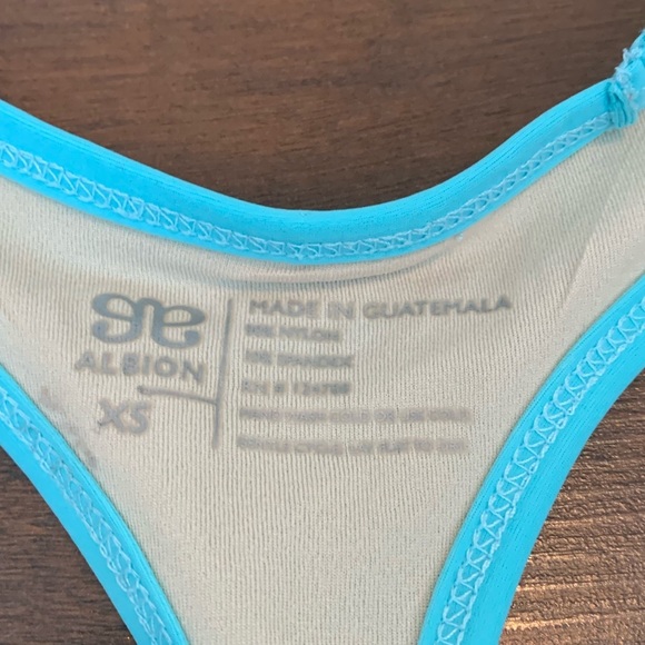 Albion Light Blue Ruffle Racerback Tank Top - Picture 3 of 7